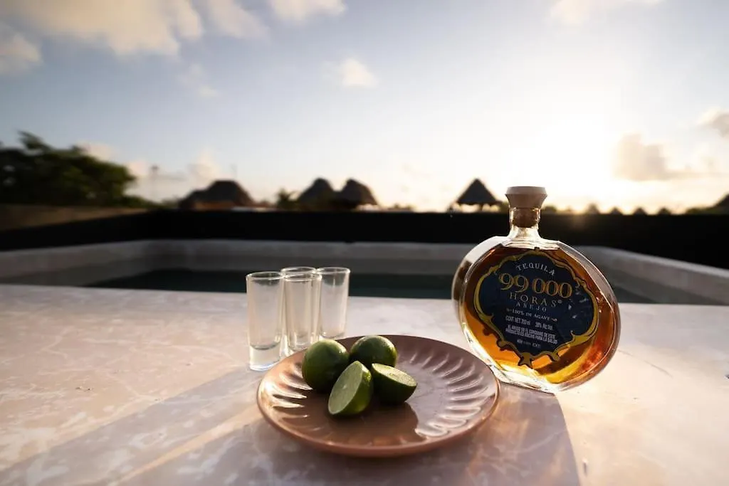 Villa Luxury Twin Villas, 4 Private Pools, 2 Rooftops, Bbq, Near Beach Tulum